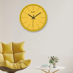 olive tree William Yellow ABS Plastic Wall Clock image 1