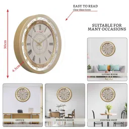 random Classic & Modern Multicolour Plastic Wall Clock image 3