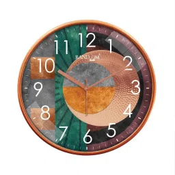 random Classic & Modern Multicolour Plastic Wall Clock image 2