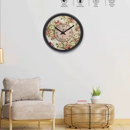 random Classic & Modern Multicolour Plastic Wall Clock image 2