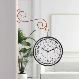 random Classic Multicolour Metal Analog Platform Clock image 1