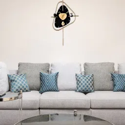 decorativs Ahmet Black Iron Novelty Wall Clock image 1