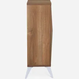 nilkamal Trixie 2 Door Shoe Cabinet In Oak Finish image 2