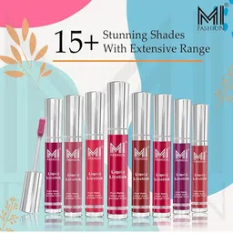 MI FASHION Lips That Pop Liquid Lipstick 3.5ml - 02 & Creamy Matte Lipstick 3.5g - 13 image 4
