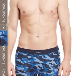 BODYX Pack Of 2 Printed Cotton Antimicrobial Trunks BX06T-Camo-PRT-2PCS-S-picture-41