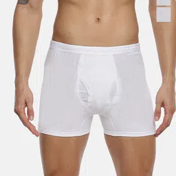 Ramraj Pack Of 3 Soft & Breathable Trunks IMAXRIBWWPOET3P image 1