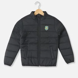 Allen Solly Junior Boys Puffer Jacket with Patchwork-picture-12