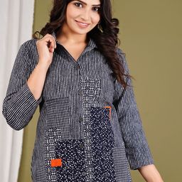 BAESD Women Lightweight Outdoor Denim Jacket with Patchwork-picture-13
