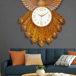 Attractionz Beige & White Textured Contemporary Wall Clock-picture-40