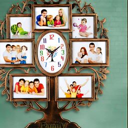 Attractionz Bronze & White Oval Textured Analogue Contemporary Wall Clock-picture-25