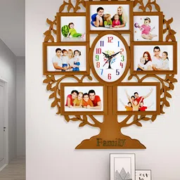 Attractionz Brown Oval Contemporary Wall Clock-picture-30