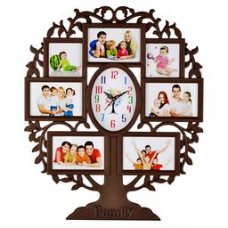 Attractionz Brown & White Printed Analogue Wall Clock-picture-22