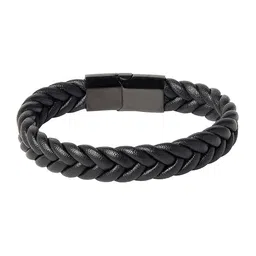 Bodha Men Black Wraparound Leather Bracelet-picture-33