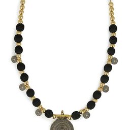 AKSHARA German Silver Gold-Plated Necklace-picture-0
