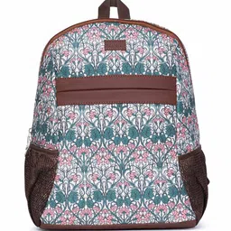 ZOUK Hooghly Nouveau Classic Women Textured Non-Padded Fabric Backpack-picture-32