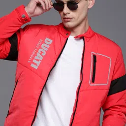 Ducati Men Red Brand Logo Padded Jacket-picture-34