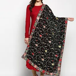 Dupatta Bazaar Embroidered Dupatta with Thread Work image 1