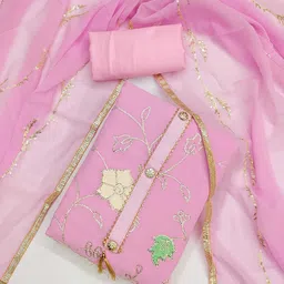 KALINI Embroidered Unstitched Dress Material-picture-11