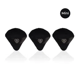 PAC Set of 3 Pizza Puff Mini Makeup Applicator Sponge - Black image 1