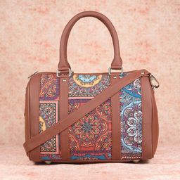 ZOUK Multicoloured Mandala Print Handheld Bag-picture-15