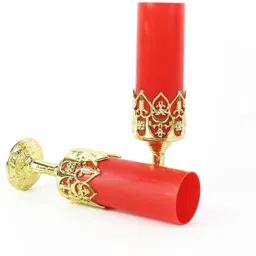 deodap Decorative LED Candle Light Lamps with Golden Stand for Home & Festive Decor Candle image 2