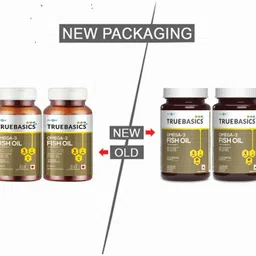 truebasics Omega-3 Fish Oil Triple Strength, 560mg EPA & 400mg DHA (120 No) image 2