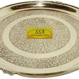shivshakti arts Pack of 10 Brass Dinner Set image 3