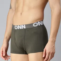 ONN Pack Of 3 Assorted Pure Cotton Trunks -ONN_OR154_AST3_3PC image 3