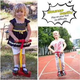 calyxia Pogo Stick | High Elastic Rubber Kids Jumper Toys Up (Multicolor) Inflatable Hoppers & Bouncer image 2
