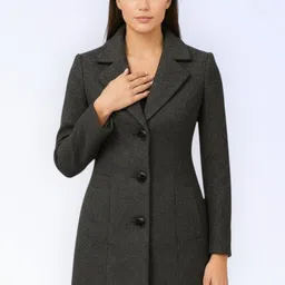 pepzoo Women Solid Double Breasted Casual Blazer-picture-10