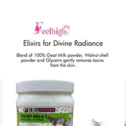 FEELHIGH Set Of 2 Goat milk Facial Scrub & Fruit Scrub - 500 ml Each image 4
