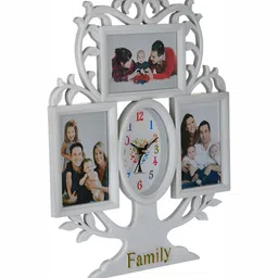 Attractionz White Square Contemporary Wall Clock image 3