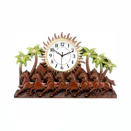 Attractionz Brown & Beige Wall Clock image 5