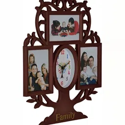 Attractionz Brown & White Wall Clock image 2