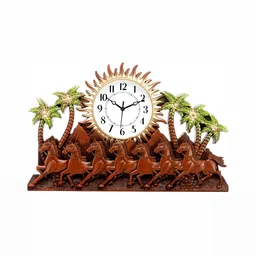 Attractionz Multicoloured & Beige Wall Clock image 5