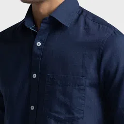 ColorPlus Custom Tailored Fit Tartan Checks Cotton Opaque Checked Casual Shirt image 3