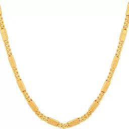 wgmoney 1 gram High Quality Indian Polished “20” Inches GoldChain for Men and boy Brass Plated Brass Chain-picture-23