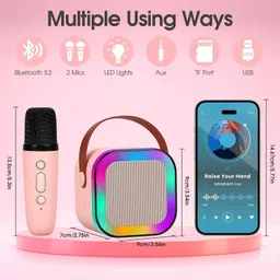 TECHEL K12 Karaoke Portable Bluetooth Speaker BVC27 5 W Bluetooth Laptop/Desktop Speaker-picture-29