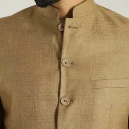 indian terrain Men Solid Single Breasted Casual Blazer image 4
