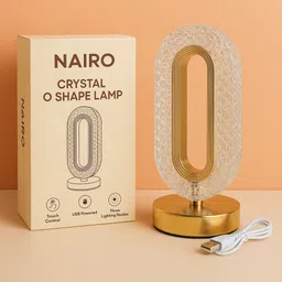 nairo Oval Shape Decorative Night Lamp | 3 Light Modes | Touch Control | Rechargeable Night Lamp-picture-10