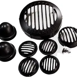 dolshacob Headlight, Taillight, Indicators Grills Set Compatible for RE Hunter 350 Bike Headlight Grill image 2