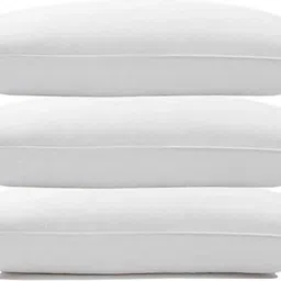 LUXURY Polyester Fibre Solid Sleeping Pillow Pack of 3-image-8