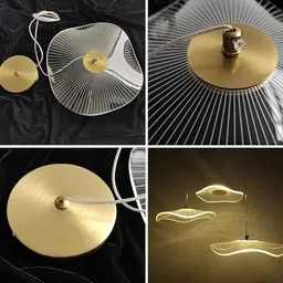 glimbin Aqua Medusa Acrylic Chandelier Adjustable Hanging String Pendants Ceiling Lamp image 4