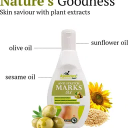 Ayumcure Stretch Mark Removal & Prevention Oil for women | Improves Skin Texture & Tone image 4