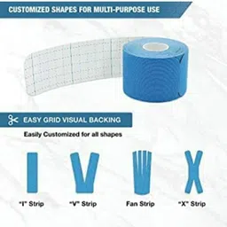 alertmed Sport tape kinesiology for muscle pain relief injury bandage elastic (5mx5cm) Crepe Bandage image 2