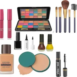 yim~mi All-Inclusive Makeup Kit – Foundation, Lipsticks, Eyeshadows & Nail Polishes-picture-46