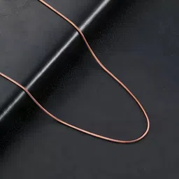 thanu's craft Stylish Stainless Steel Rose gold 2mm Round Snake Waterproof Neck Necklace Chain Gold-plated Plated Sterling Silver Necklace-picture-13