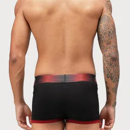 Zoiro Pack Of 2 Color-Blocked Marvel Waist Band Printed Bio Polish Outer Elastic Trunks image 5