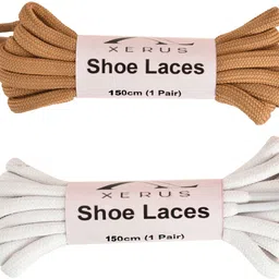 XERUS Shoe Lace Round Camel Tan White For Boot Sport Hiking Shoes Shoe Lace-image-53