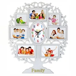 Attractionz White & White Wall Clock image 5